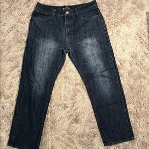 Airwalk Men’s Dark Blue Relaxed Jeans